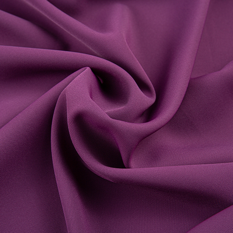 HY325 260GSM Tela de seda púrpura SPH Morgan para moda de alta gama y pantalones ligeros de lujo