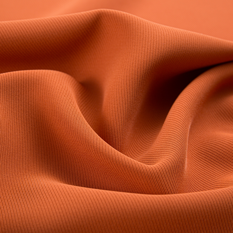 HY353 Tela naranja SPH de grano recto grande ensanchado para ropa de negocios de alta gama y uniformes funcionales