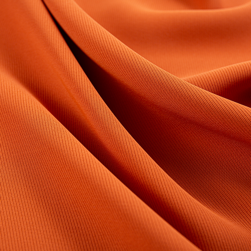 HY353 Tela naranja SPH de grano recto grande ensanchado para ropa de negocios de alta gama y uniformes funcionales