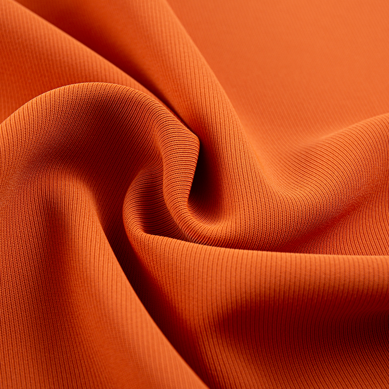 HY353 Tela naranja SPH de grano recto grande ensanchado para ropa de negocios de alta gama y uniformes funcionales