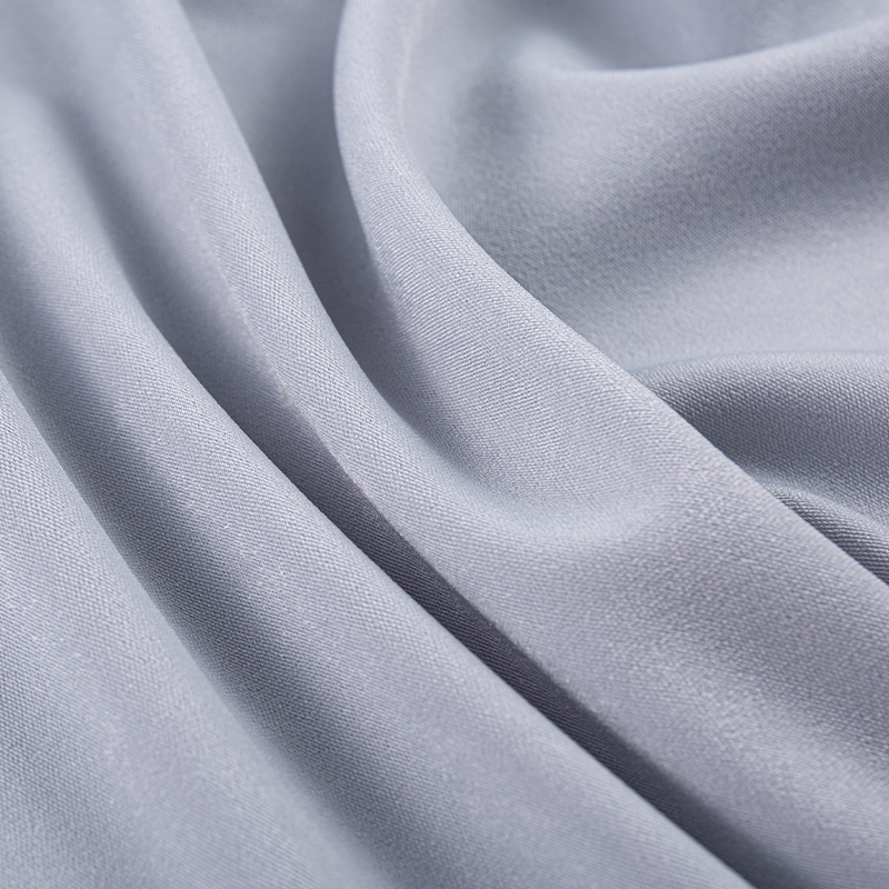 HY275 Tela de terciopelo de flor de hielo de seda compuesta de poliéster y spandex gris