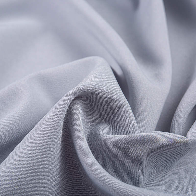 HY275 Tela de terciopelo de flor de hielo de seda compuesta de poliéster y spandex gris